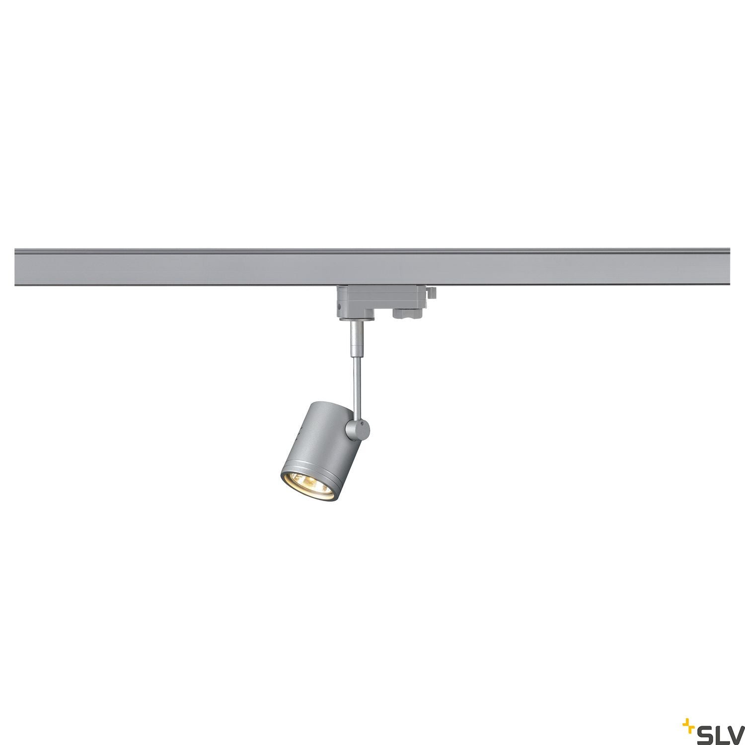 SLV BIMA I lamp head, silver-grey, GU10, max. 50W, incl. 3- circuit adapter 152242