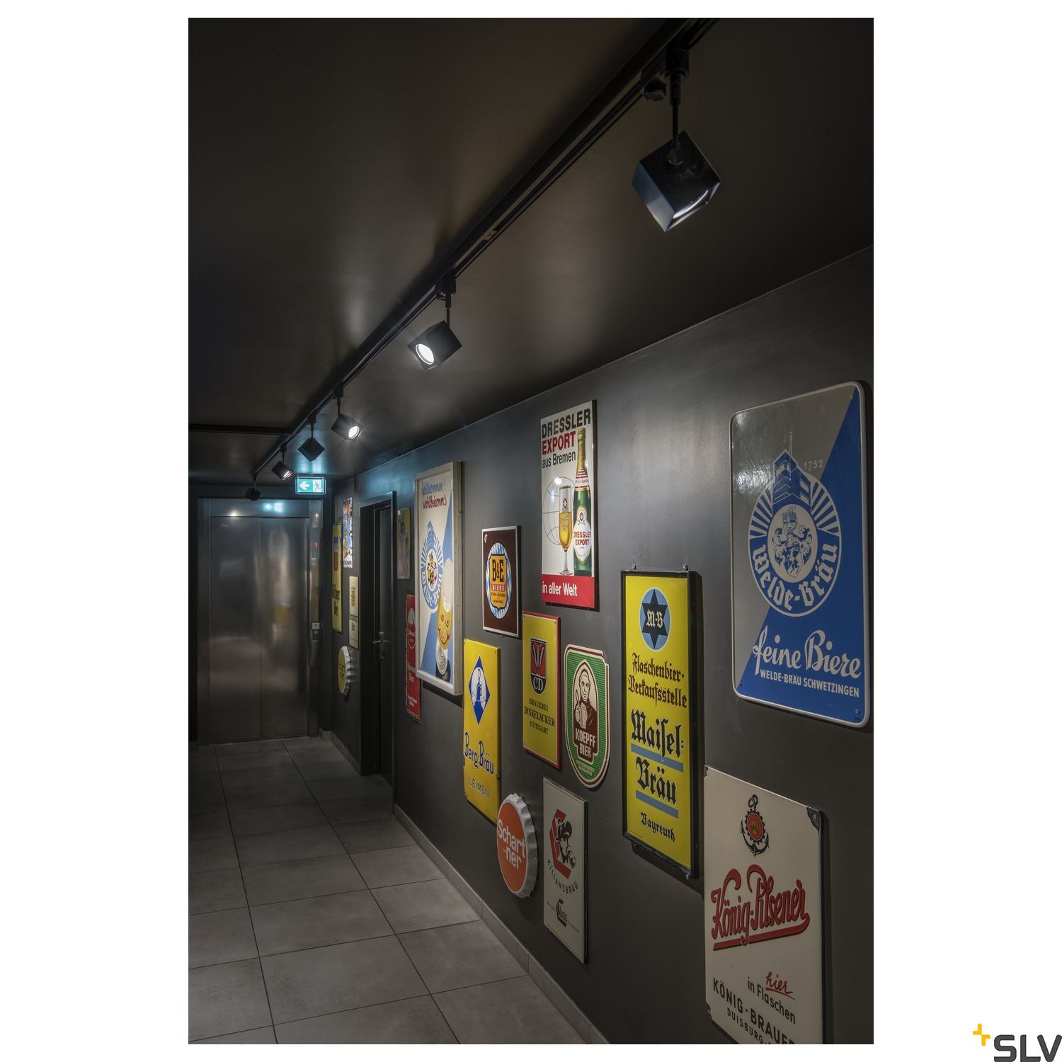 SLV ALTRA DICE SPOT, square, black , GU10, max. 50W, incl. 3-circuit adapter 152320