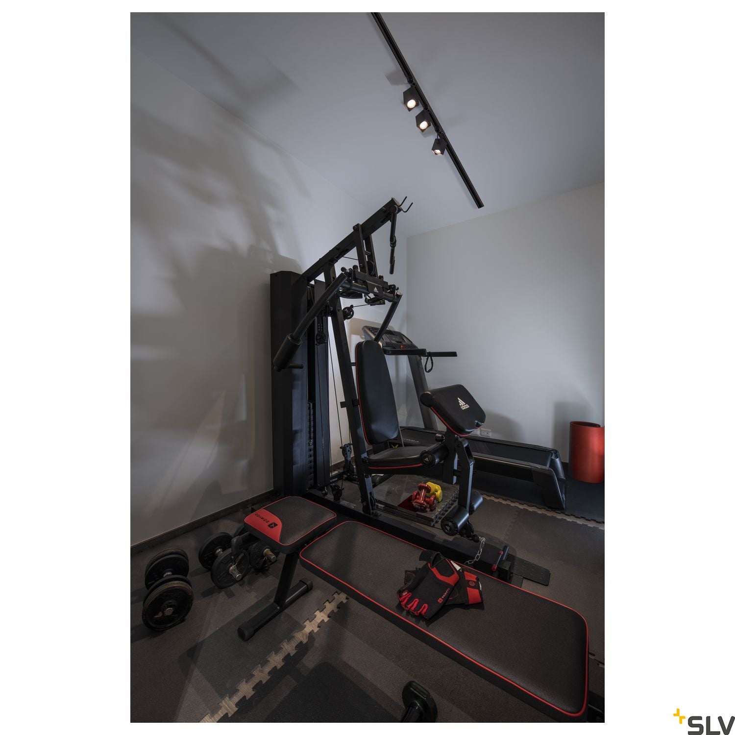 SLV ALTRA DICE SPOT, square, black , GU10, max. 50W, incl. 3-circuit adapter 152320