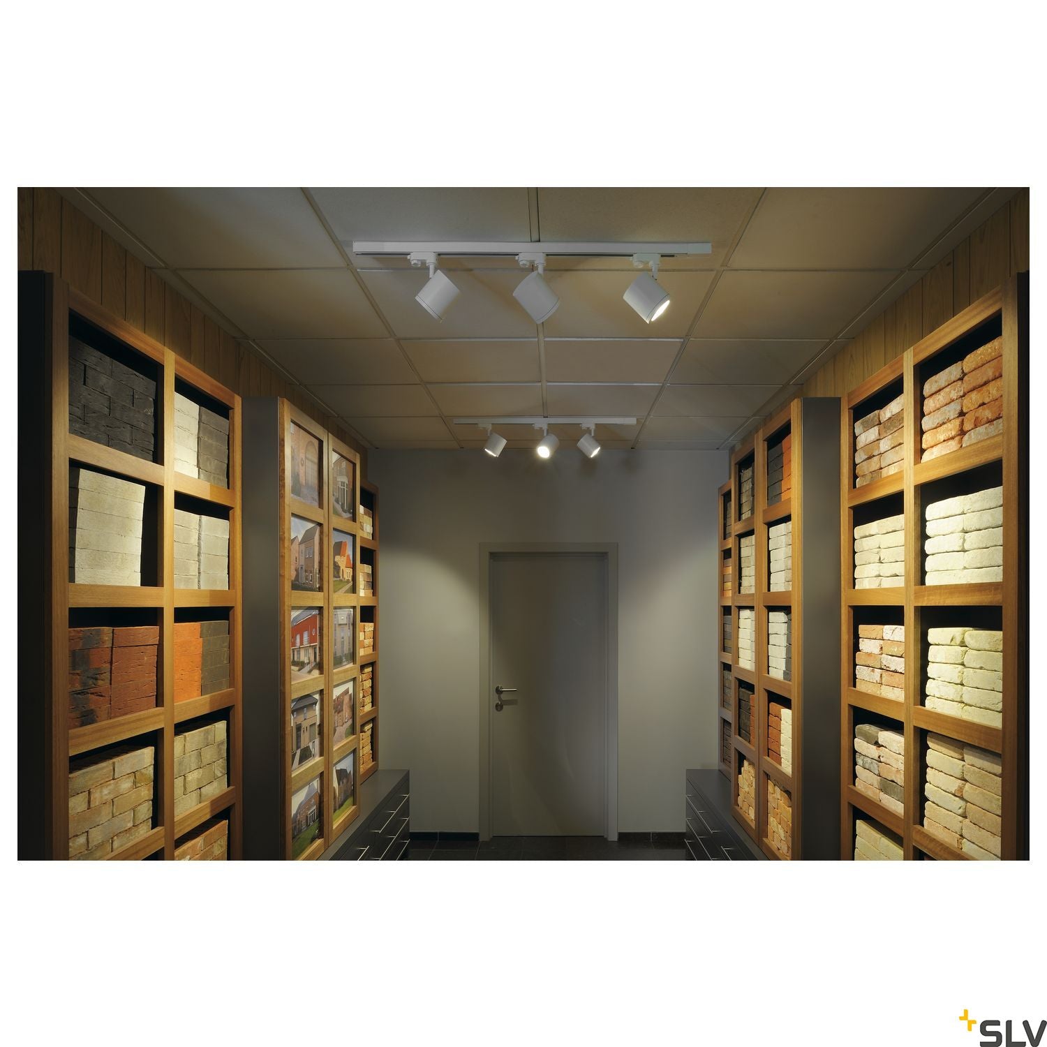 SLV ENOLA_C 9 SPOT, round, white, 9W, 3000K, 55°, incl. 3- circuit adapter 152431