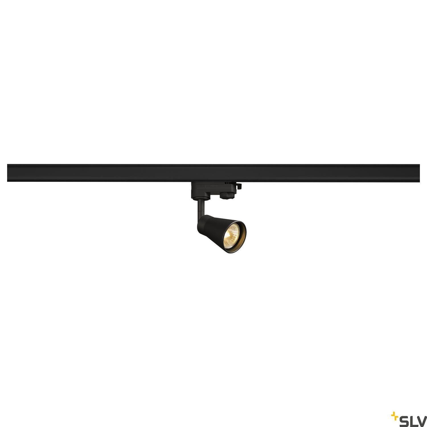 SLV AVO Spot incl. 3-circuit adapter , black, 1x GU10, max. 50W 152640