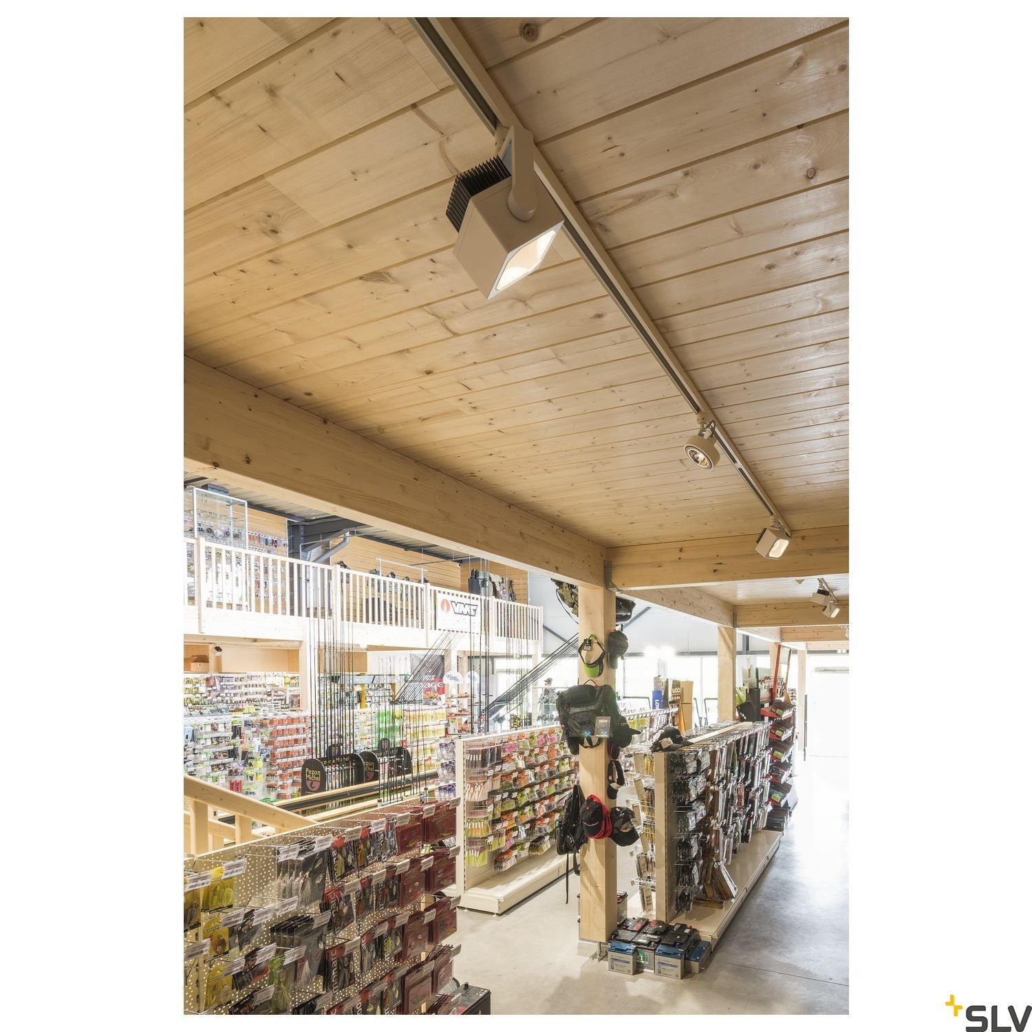 SLV EURO CUBE SPOT, white, 60°, 3000K COB LED, CRI90, incl. 3-circuit adapter 152751