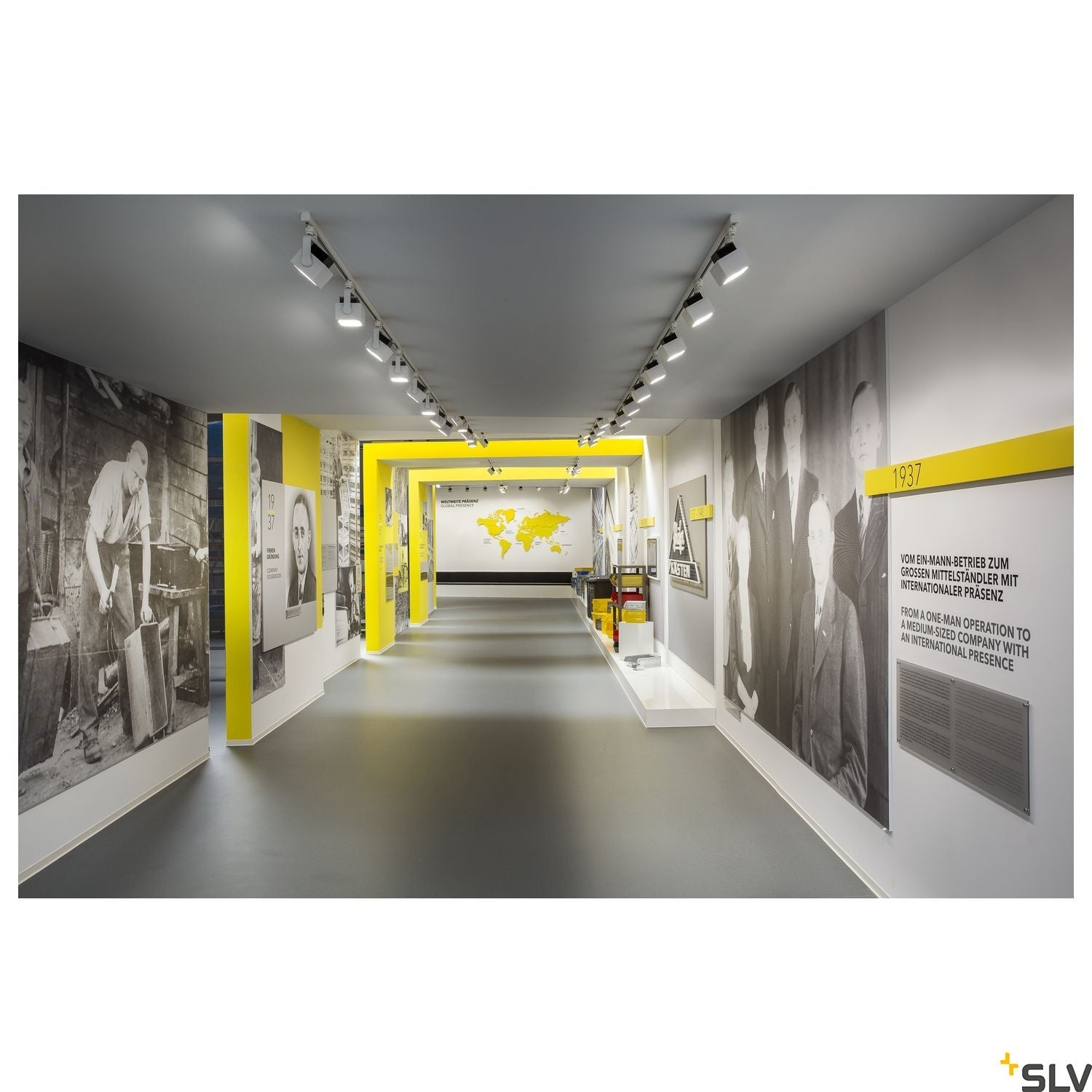 SLV EURO CUBE SPOT, white, 60°, 4000K COB LED, CRI90, incl. 3-circuit adapter 152781