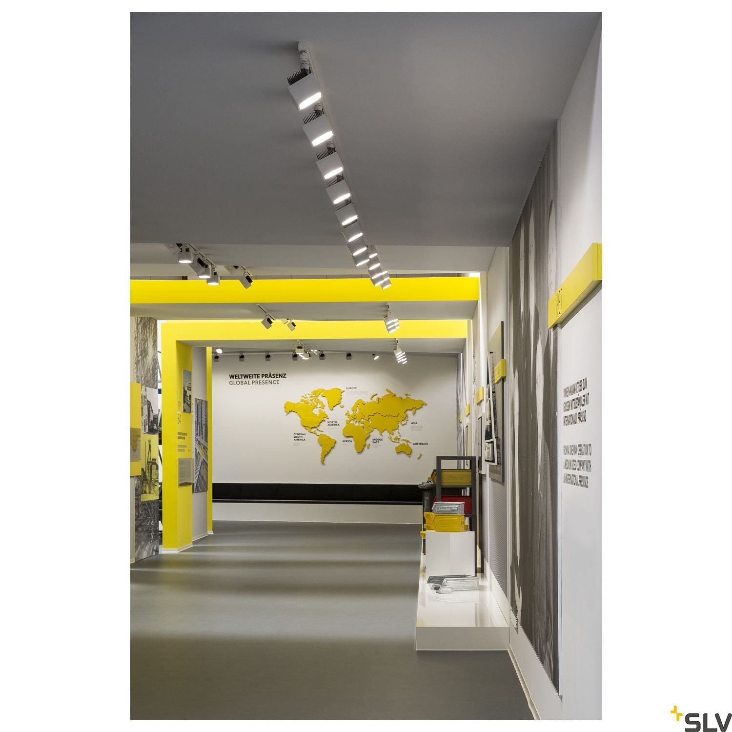 SLV EURO CUBE SPOT, white, 60°, 4000K COB LED, CRI90, incl. 3-circuit adapter 152781