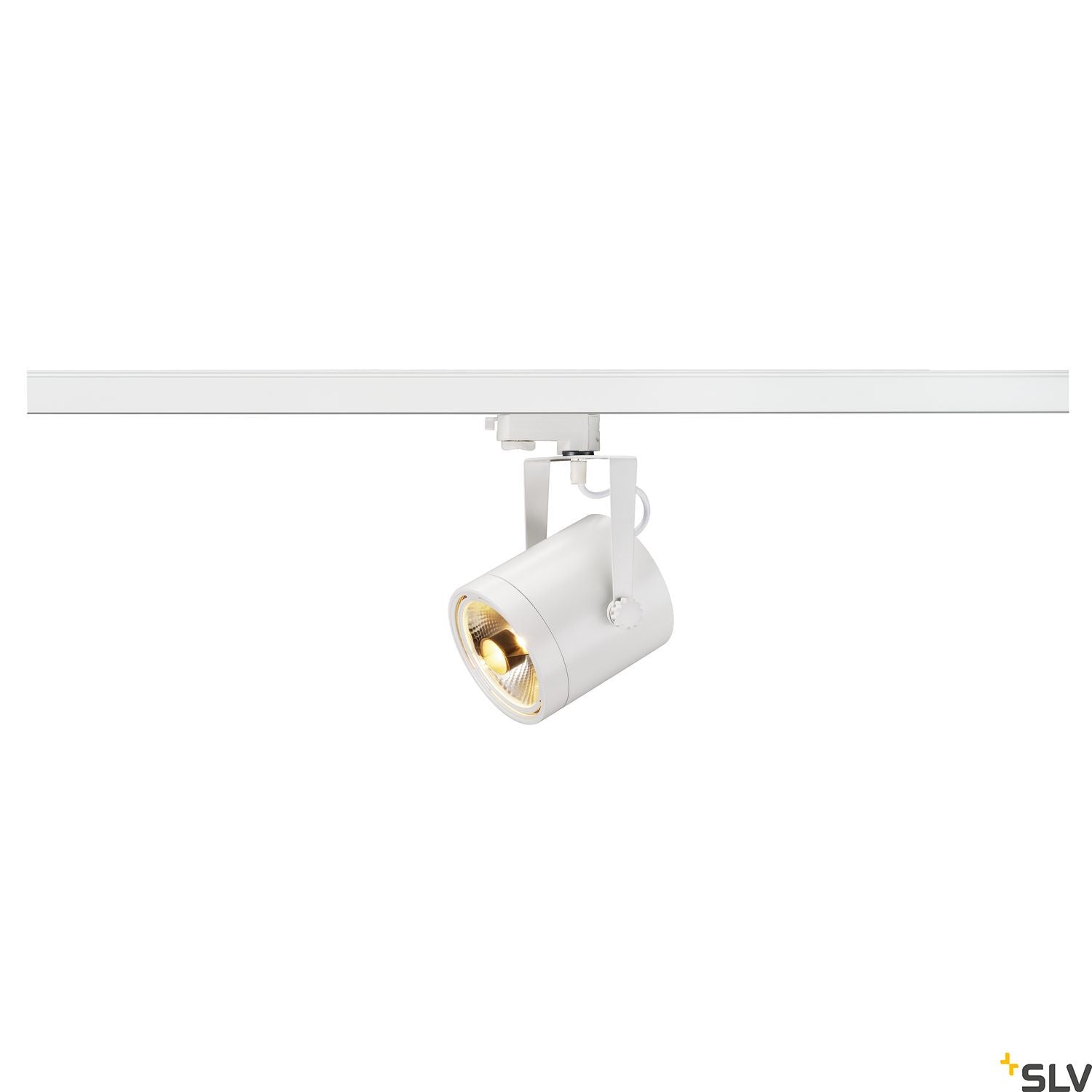 SLV EURO SPOT ES111, round, white, GU10, max. 75W, incl. 3- circuit adapter 153421