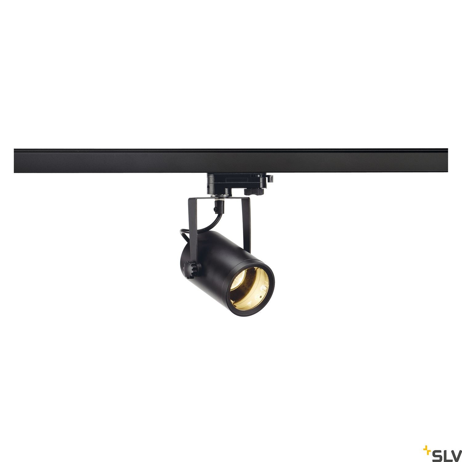 SLV EURO SPOT GU10, black, max. 25W, incl. 3-circuit adapter 153850