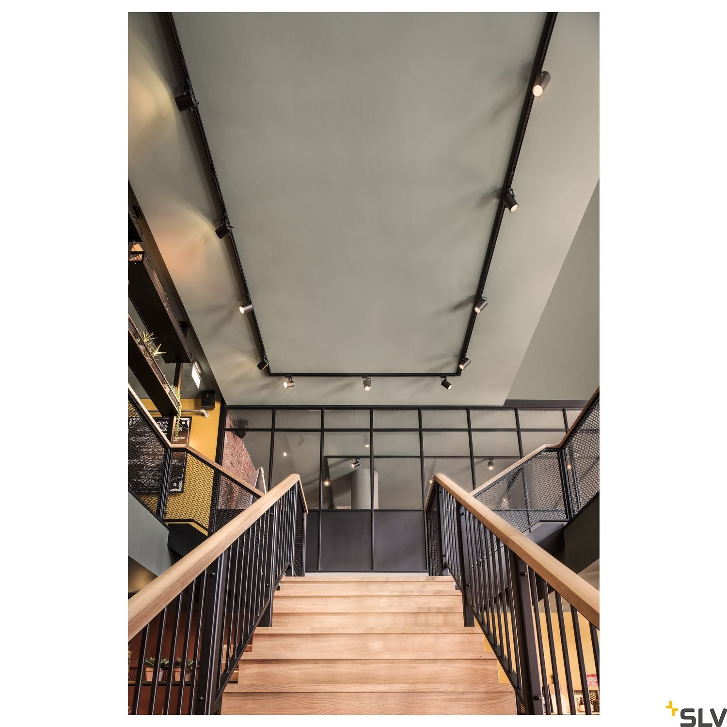 SLV EURO SPOT GU10, black, max. 25W, incl. 3-circuit adapter 153850