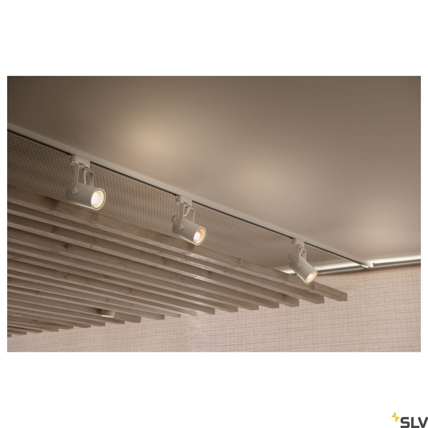 SLV EURO SPOT GU10, white, max. 25W, incl. 3-circuit adapter 153851