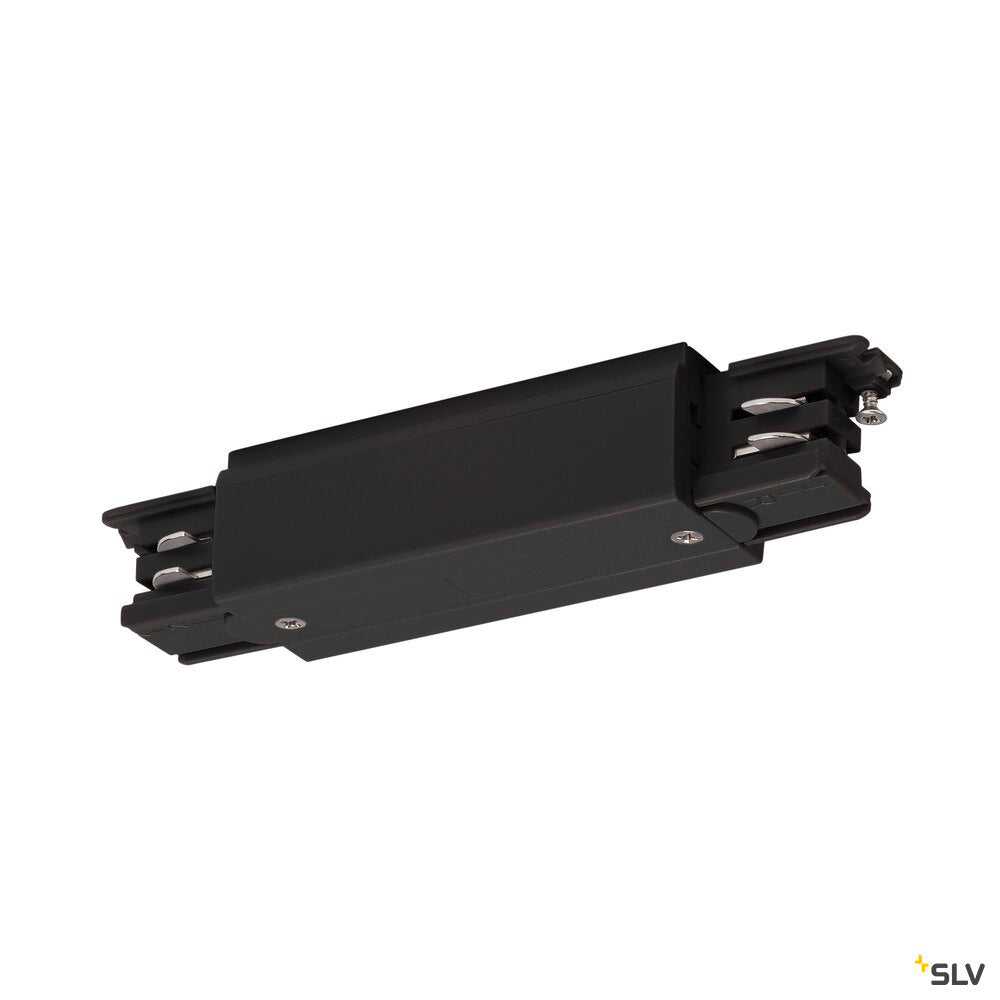 SLV S-TRACK connector, with feed-in option, PHASE, black 175090