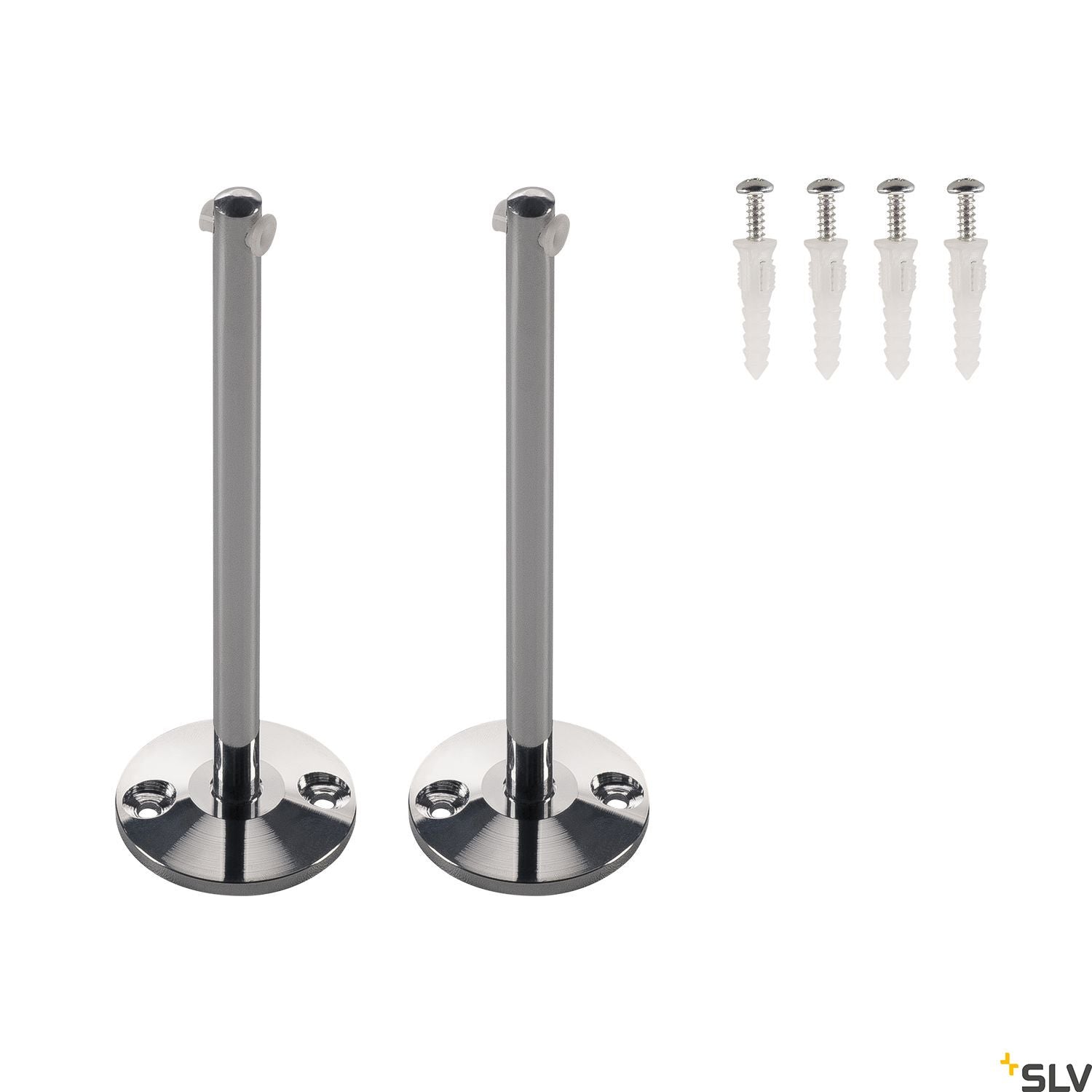 SLV Deflector for low-voltage wire system, chrome, 2 pieces, 16cm 186342