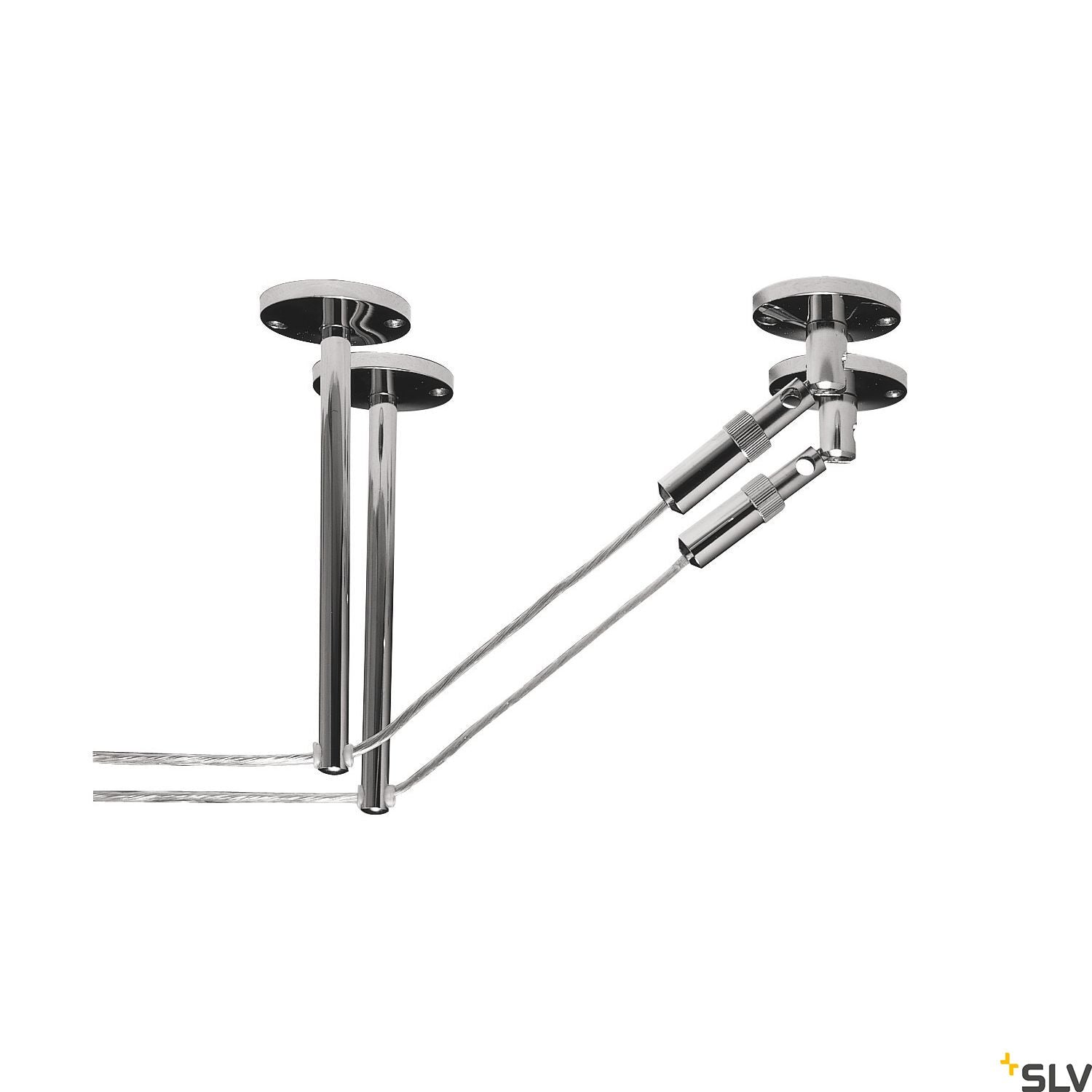 SLV Deflector for low-voltage wire system, chrome, 2 pieces, 16cm 186342