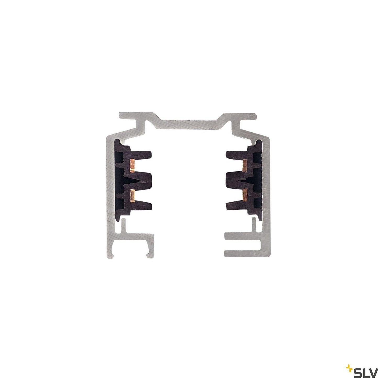 SLV EUTRAC 3-circuit track, silver-grey, 2m 145202