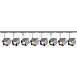 SLV 143354TK8 Altra Dice 50W 8 Light Track Kit Silver Grey