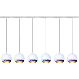 SLV 143621TK6 Light Eye ES111 Pendant 75W 6 Light Track Kit Chrome & White