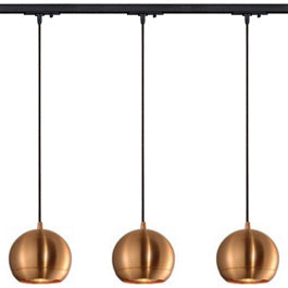 SLV 143629TK3 Light Eye ES111 Pendant 75W 3 Light Track Kit Copper & Black