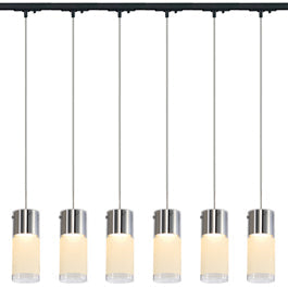 SLV 143900TK6 Commo PD-1 Pendant 13W 6 Light Track Kit Black
