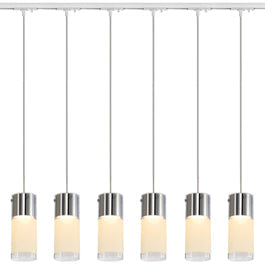 SLV 143901TK6 Commo PD-1 Pendant 13W 6 Light Track Kit White