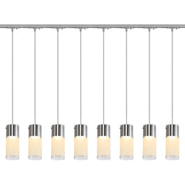 SLV 143904TK8 Commo PD-1 Pendant 13W 8 Light Track Kit Silver Grey