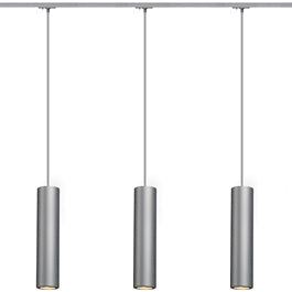 SLV 143964TK3 Enola B PD-1 Pendant 50W 3 Light Track Kit Silver Grey