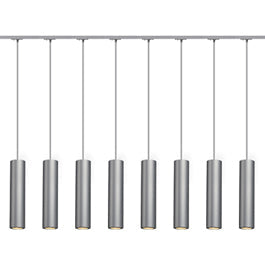 SLV 143964TK8 Enola B PD-1 Pendant 50W 8 Light Track Kit Silver Grey