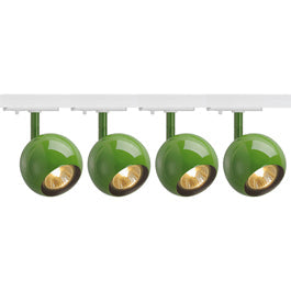 SLV 144015TK4 Light Eye 1 GU10 Spot 50W 4 Light Track Kit Fern Green & White