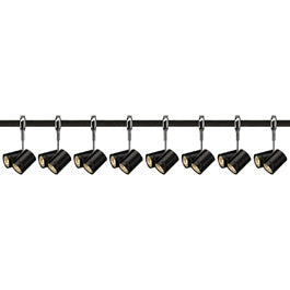 SLV 185440TK8 Bima 2 2x50W 8 Light Track Kit Chrome & Black
