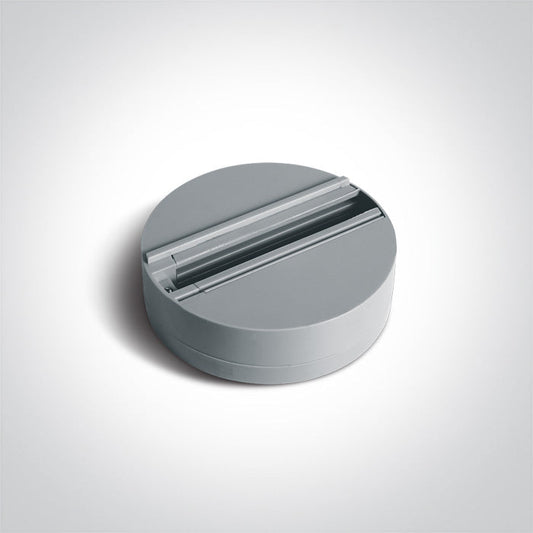 One Light 41030/G GREY SURFACE MOUNT BASE FOR TRACK SPOTS
