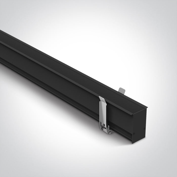 One Light 42001R/B  1 meter Recessed Black 48V Magnetic Track System ON/OFF and DALI 48V