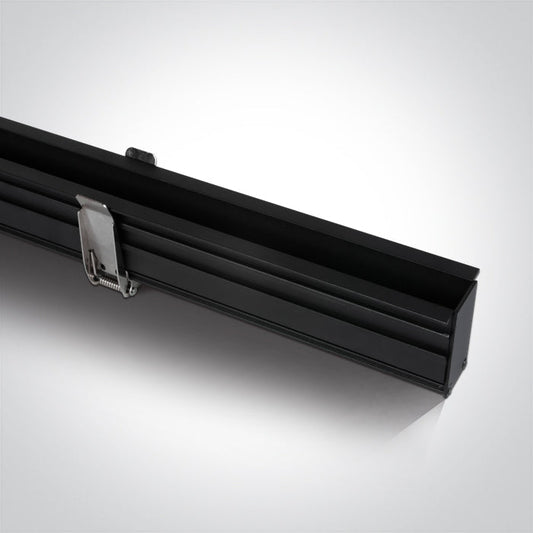 One Light 42002RB/B BLACK MAGNETIC RECESSED PROFILE 2m 48V MIDI