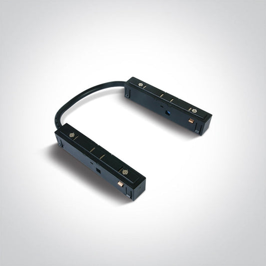 One Light 42004C/B Black Live Corner Connector for 42001 / 42002 48V Magnetic Track Light System