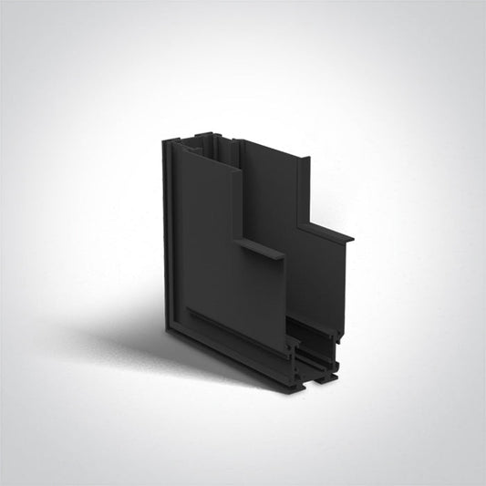 One Light 42012BR/B Black Recessed Corner Wall to Wall (IN) for 42001R / 42002R 48V Magnetic Track System
