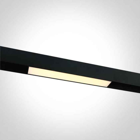 One Light 42100AL/B/W BLACK 15W LINEAR LIGHT WW 48V IP20 DALI MAXI