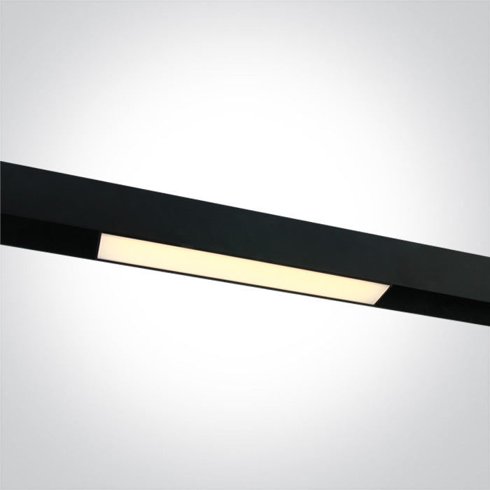 One Light 42100AA/B/W BLACK 8W LINEAR LIGHT WW 48V IP20 MINI/MIDI