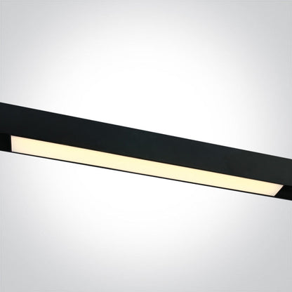 One Light 42100BL/B/W BLACK 25W LINEAR LIGHT WW 48V IP20 DALI MAXI