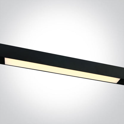 One Light 42100BA/B/W BLACK 16W LINEAR LIGHT WW 48V IP20 MINI/MIDI
