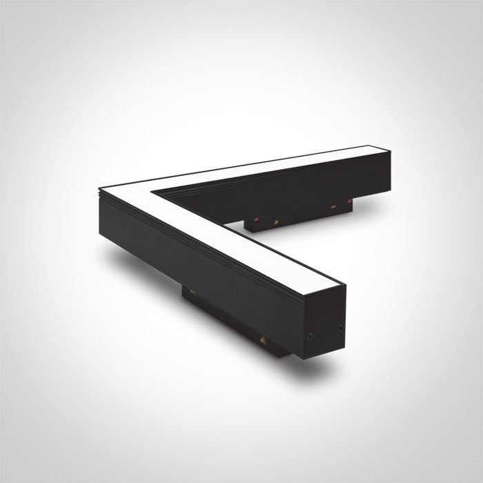 One Light 42100E/B/W 25W LED Linear Corner track light for 48V Magnetic Track Lighting System