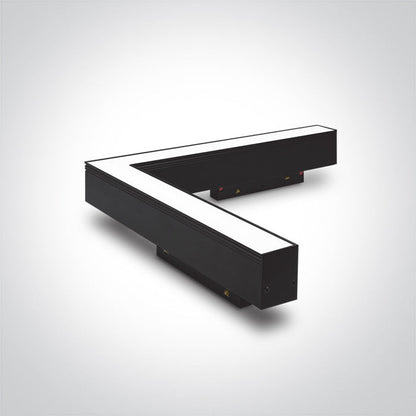 One Light 42100EL/B/W BLACK 25W CORNER LIGHT WW 48V IP20 DALI MAXI