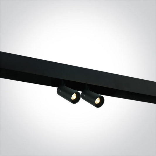 One Light 42108A/B/W Twin 6W Track Spot for 48V Magnetic Track Light System