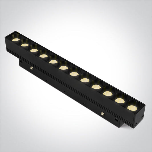 One Light 42112AA/B/W BLACK 12W WW 48V IP20 MINI/MIDI