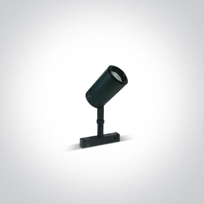 One Light 42114A/B/W 12W Black Track Spot Light for 48v Magnetic Track Light System - Track Lighting Company