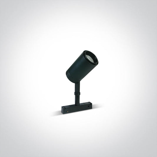 One Light 42114A/B/W 12W Black Track Spot Light for 48v Magnetic Track Light System