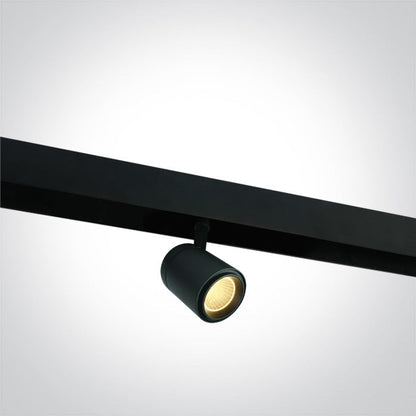 12W Black Track Spot Light for 48v Magnetic Track Light System
