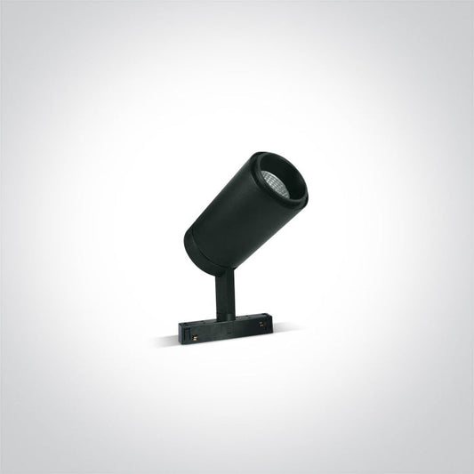 One Light 42114B/B/W 24W Black Track Spot Light for 48v Magnetic Track Light System