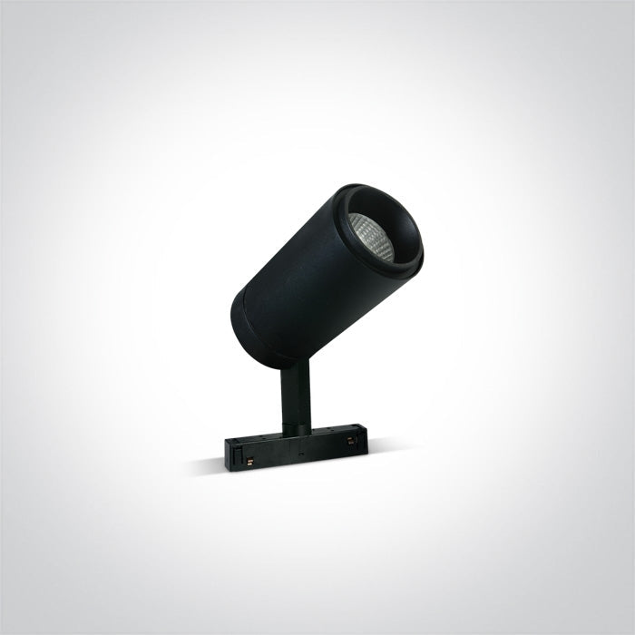 One Light 42114C/B/W 30W Black Spot Light for 48V Magnetic Track System - Track Lighting Company