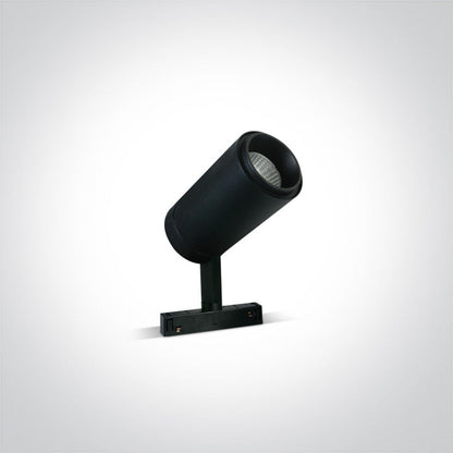 One Light 42114C/B/W 30W Black Spot Light for 48V Magnetic Track System - Track Lighting Company