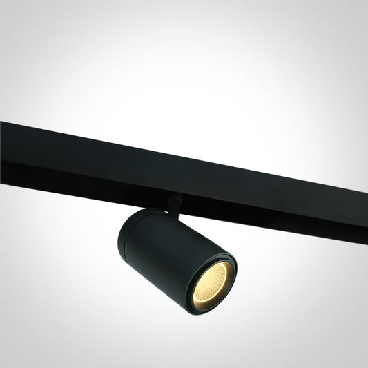 One Light 42114C/B/W 30W Black Spot Light for 48V Magnetic Track System
