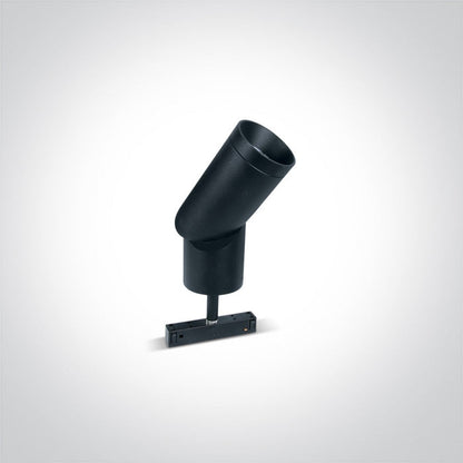 One Light 42116C/B/W 15W Black Track Spot Light for 48V Magnetic Track Light System - Track Lighting Company