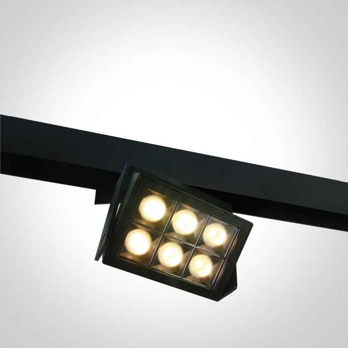 One Light 42118/B/W Dali  26W Track spot Wall Washer for 48V Magnetic Track Lighting System