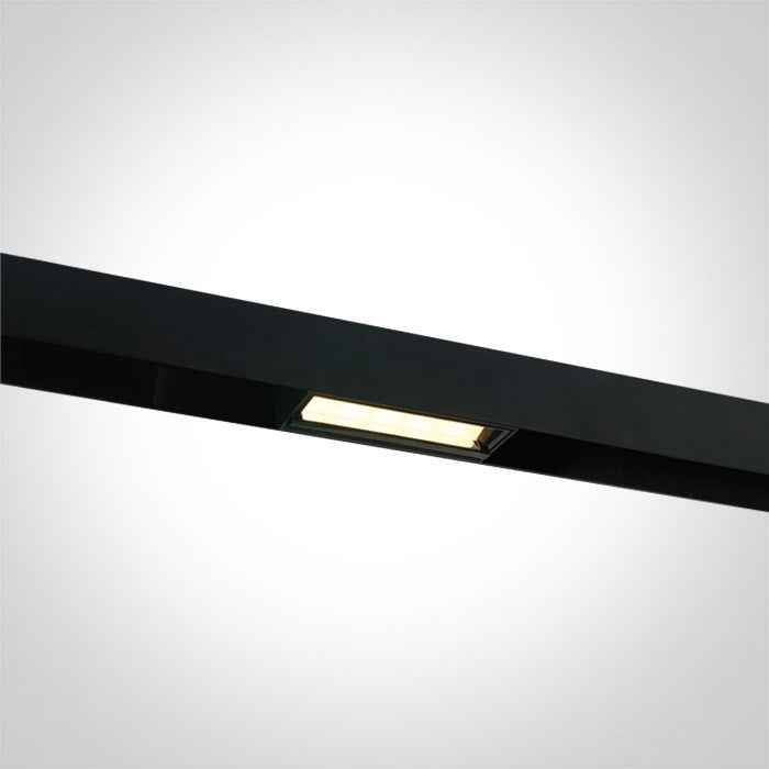 One Light 42120B/B/W Asymmetric LED Linear Track Light for 48V Magnetic Track Light System