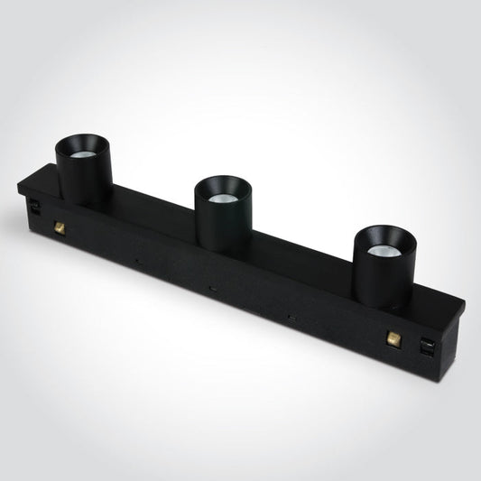 One Light 42128B/B/W BLACK 3x2W WW 48V IP20 MINI/MIDI